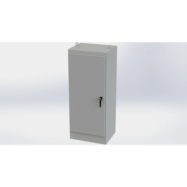 3 Point Latch with Padlock/Keylock Handle Electrical Enclosures, 72 in H, 24 in D, 30 in W
